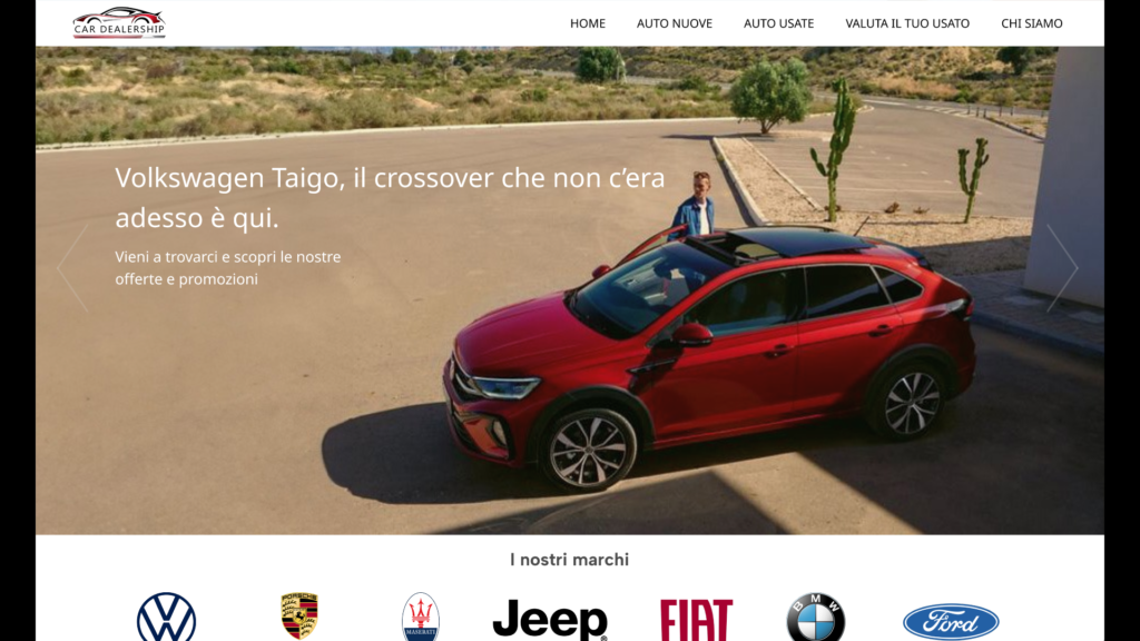 Immagine progetto concessionaria